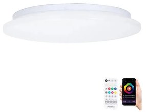 Plafonieră LED RGBW pentru baie Aigostar LED/18W/230V IP44 + telecomandă