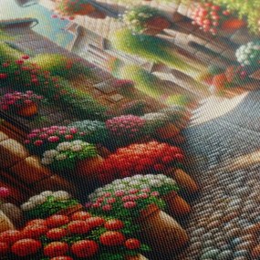 Tablou stradă plină de flori