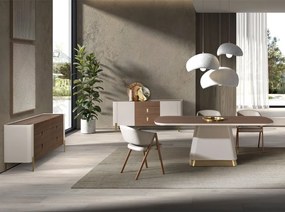 Comoda deosebita design LUX Walnut-Bej