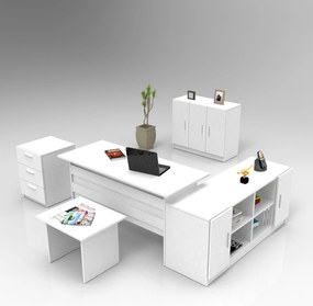 Set pentru birou Vincent 16 (alb). 1072653