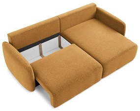 Colțar portocaliu extensibil/cu spațiu de depozitare (cu colț pe partea dreaptă) Kalena – Makamii