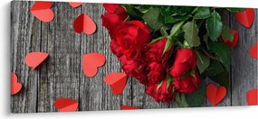 Tablou cu trandafiri (120x50 cm)