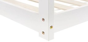 Pat tip casă 200 x 90 cm Tricia (alb) (cu grilă). 1076199