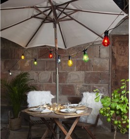 Șirag luminos LED de exterior pentru petreceri cu lumini colorate Star Trading Circus, 10 lumini