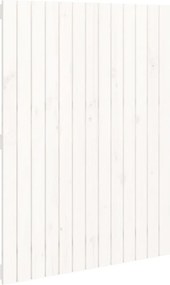 vidaXL Tăblie de pat pentru perete, alb, 82,5x3x110 cm, lemn masiv pin