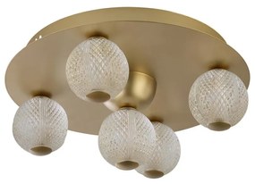 Plafoniera LED design modern Asteroid Led auriu