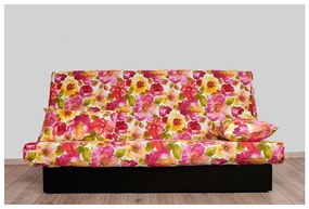 Canapea extensibila click-clack best sleep, lada depozitare, husa bumbac, flower, 190 x 87 x 91 cm