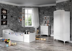 Set de mobilier pentru camera bebelusului Sansa Buyuyen - White, Alb, 95x67x175 cm