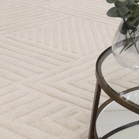 Covor crem din lână 160x230 cm Hague – Asiatic Carpets