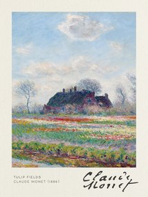 Artă imprimată Tulip Fields - Claude Monet, (30 x 40 cm)