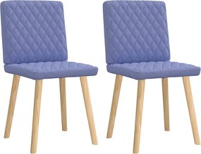 vidaXL Scaune de sufragerie 2 buc țesătură Jeans Blue