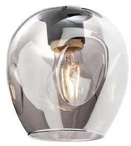 Abajur de rezervă pentru lampă, lustră Redo PIERCE d. 15 cm negru/fumuriu