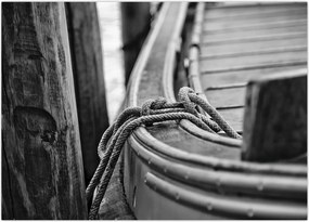 Tablou - O barcă legată (70x50 cm)