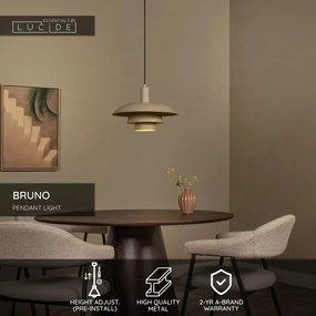 Lucide 21444/38/41 - Lustru suspendat pe cablu BRUNO 1xE27/40W/230V bej