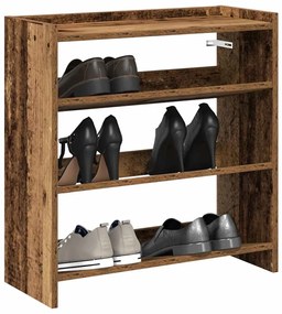 vidaXL Pantofar, Lemn vechi, 60x25x62 cm, lemn compozit