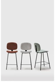 Scaune de bar burgundy 2 buc. (înălțime șezut 64 cm) Arus – Marckeric