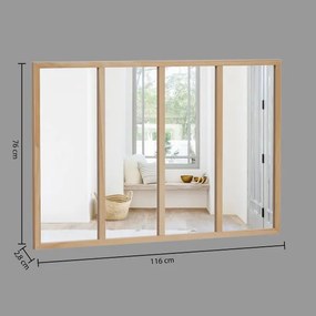 Oglindă de perete Atmosphera NAE 76x116 cm paulovnia