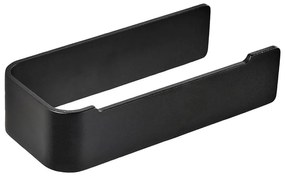 Suport pentru hârtie igienică negru de montat pe perete din metal Ume – Zone