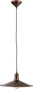 Brilagi - Lampă suspendată pe cablu FORGE 1xE27/60W/230V, ø 36 cm, cupru/patină