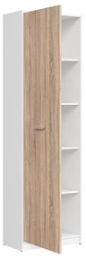 Dulap cu rafturi Nepo Plus 22 (alb + stejar sonoma) . 1098359