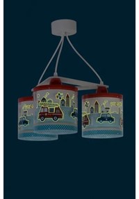 Dalber D-60614 - Lustră copii POLICE 3xE27/60W/230V