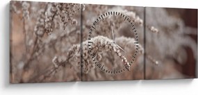 Tablou cu plante (cu ceas) (90x30 cm)
