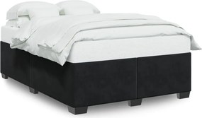 vidaXL Cadru de pat fără saltea, negru, 160x200 cm, catifea