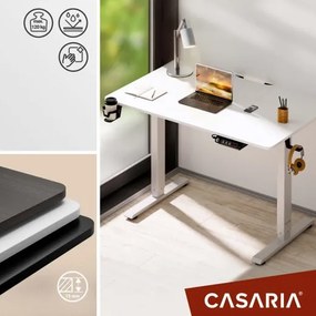 Deuba Birou de birou alb cu inaltime reglabila - 110x60x118 cm