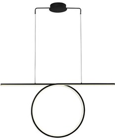 Lustră LED suspendată pe cablu ODETTA LED/42W/230V 4000K neagră