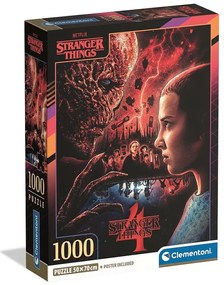 Stranger Things Eleven vs. Vecna Puzzle Compact Clementoni cu 1000 de piese