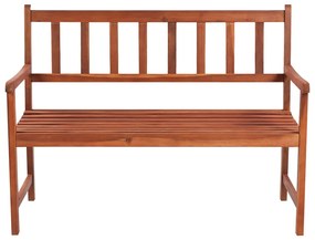 Banca de gradina cu perna, 120 cm, lemn masiv de acacia 1, 120 x 50 x 4 cm, model gri carouri, 120 x 50 x 4 cm
