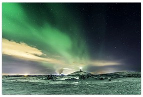 Tablou cu Aurora Borealis (90x60 cm)