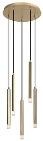 Lustra suspendata stil minimalist Ramira 5L auriu