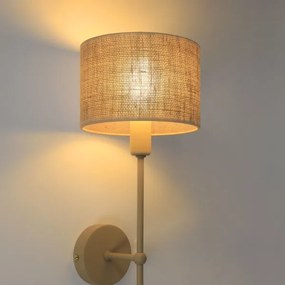 Lampă de perete MADELA 1xE14/40W/230V iută/bej