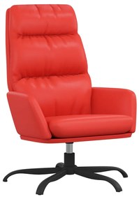 341146 vidaXL Scaun de relaxare, roșu, piele ecologică