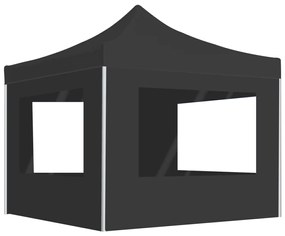 vidaXL Cort de petrecere pliabil cu pereți, antracit, 2x2 m, aluminiu