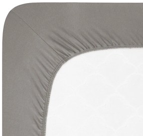 Cearșaf de jerseu 4Home Luxury antracit , 90 x 200cm, 90 x 200 cm