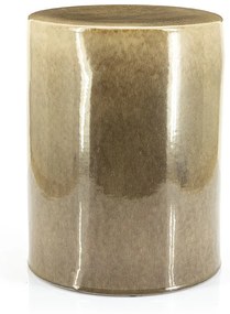 Masuta de cafea rotunda din ceramica Dainty 34x45 cm taupe