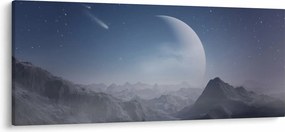 Tablou - Cer deasupra stâncilor (120x50 cm)