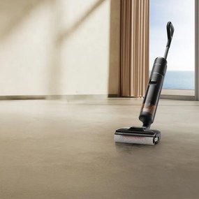 Aspirator vertical DREAME H12 Pro HHR25A, 300W, 0.7/0.9 l, 3 moduri, 35 min, Umed/uscat, Alerte vocale, LED, Uscare mop automată, Negru/gri