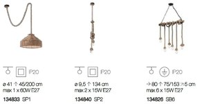Lustra design rustic CANAPA SP6 134826