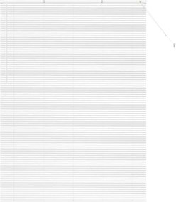 vidaXL Jaluzele venetiene Manual Alb 220 x 155 cm Aluminiu