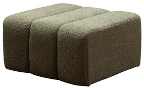 Taburet verde, din textil, Nasrine