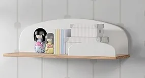 Poliță de Perete Kiddy 65 cm, pentru Camera Copii, Alb – Vipack