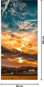 Fototapet pentru ușă - Norii (95x205cm)