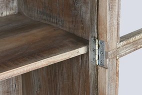 Vitrina, natur, din lemn reciclat, Willow
