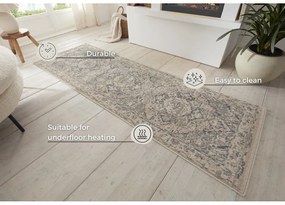 Covor tip traversă grej 80x200 cm Terrain Designer Sand – Hanse Home