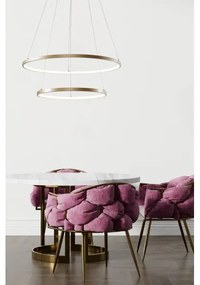 Lustră LED pe cablu Zuma Line 18140GD-2 BRENO LED/50W/230V 3000/4000/6000K