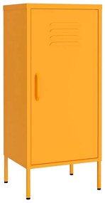 336191 vidaXL Dulap de depozitare, galben muștar, 42,5x35x101,5 cm, oțel