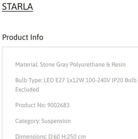 Lustra suspendata design decorativ STARLA NVL-9002683